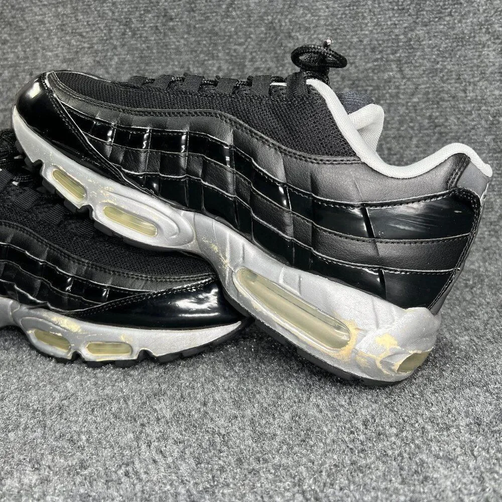 Nike Air Max 95 Shoes Men's Size 12 Black Sliver Vintage Retro Athletic Sneakers